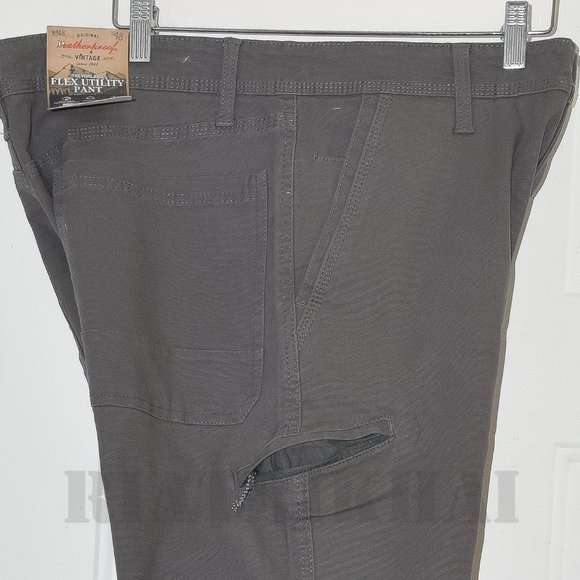 NWT Men’s Trevorland Flex Utility Pant Weatherproof Vintage  Gray‎ - Picture 9 of 10